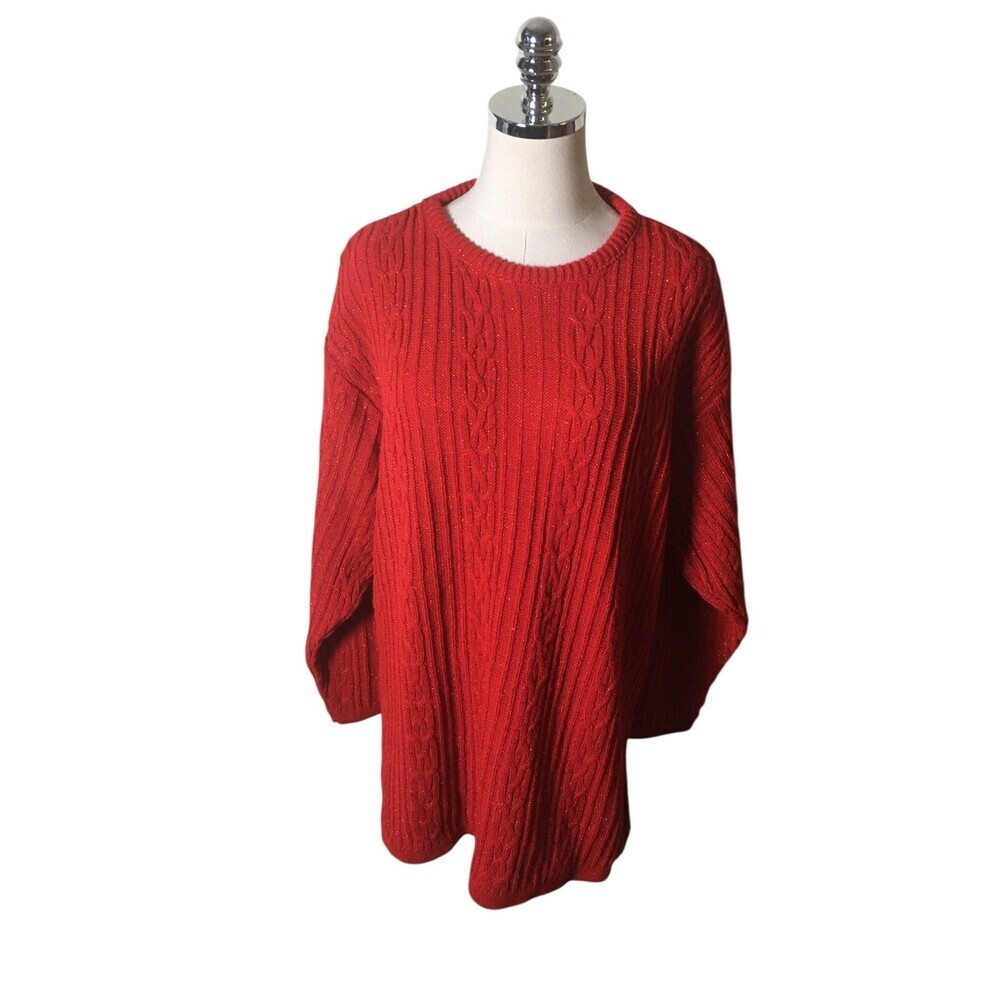Diane Von Furstenberg Sweater Women's Size Medium / Large Red
